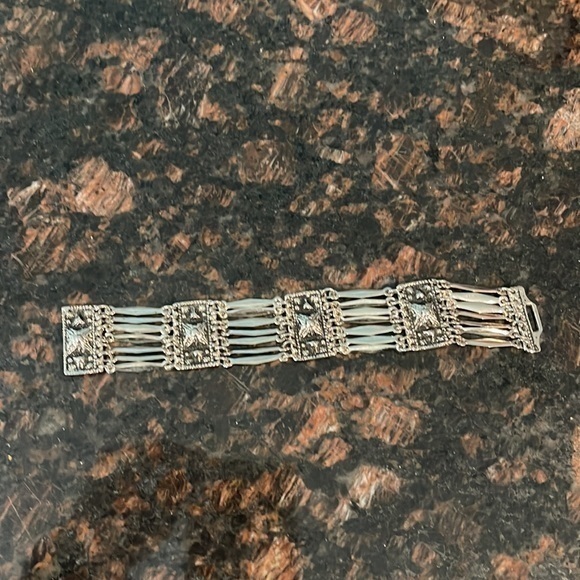 Vintage silver bracelet made in Mexico - Picture 1 of 3
